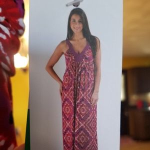 NWT Design history Maxi dress XL purple